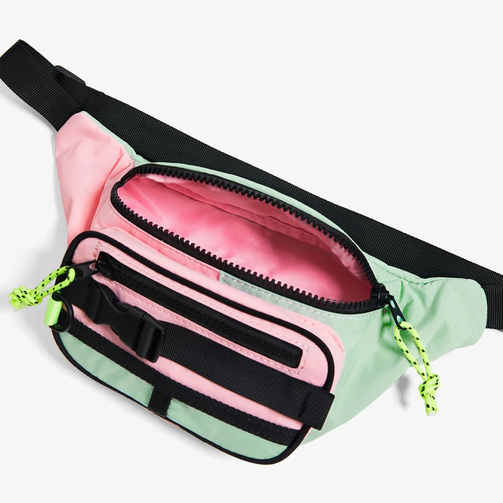 
Custom Technical Recycle Material Children Waist Bum Purse Girls Fanny Pack Kids Belt Bag 