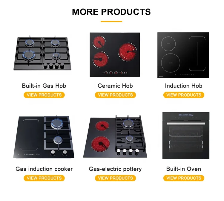 Built in Cooktop China Customized Manufacturer North America Stainless Steel 4 Burners Gas Cooker