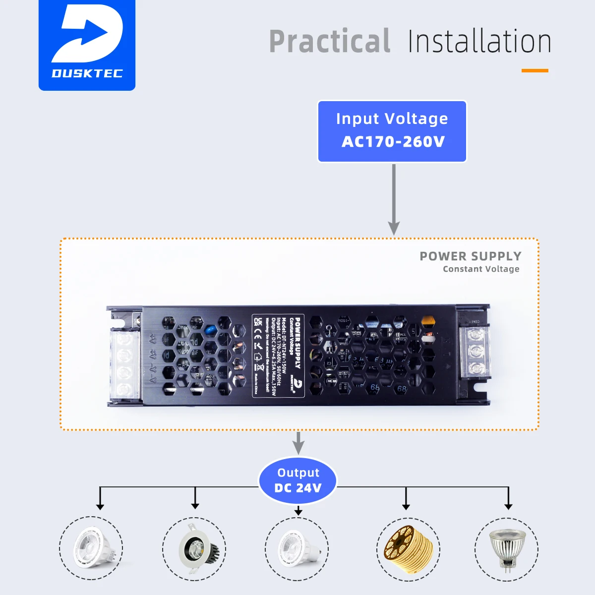 350W non waterproof led adapter driver power supply