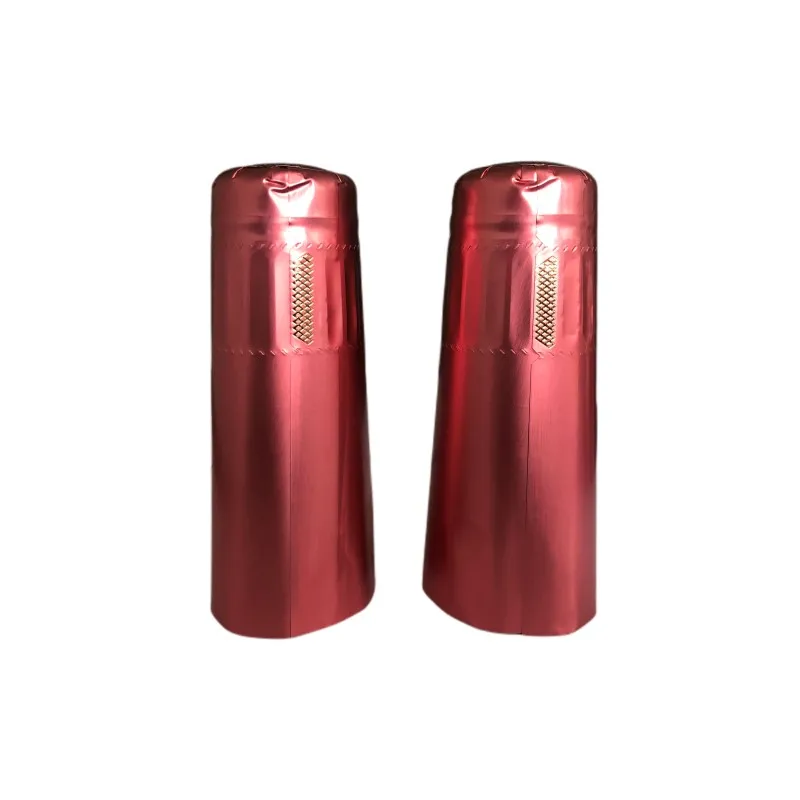 Direct Selling Heating Technology Composite Wine Bottle Screw Cap pvc heat shrink Wine Capsule