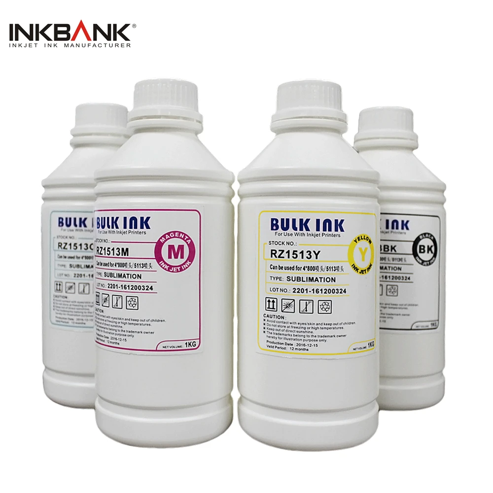 Чернила INKBANK для термопечати ПЭТ-пленка пигментные чернила EPSON i3200 4720 DX5 DX7