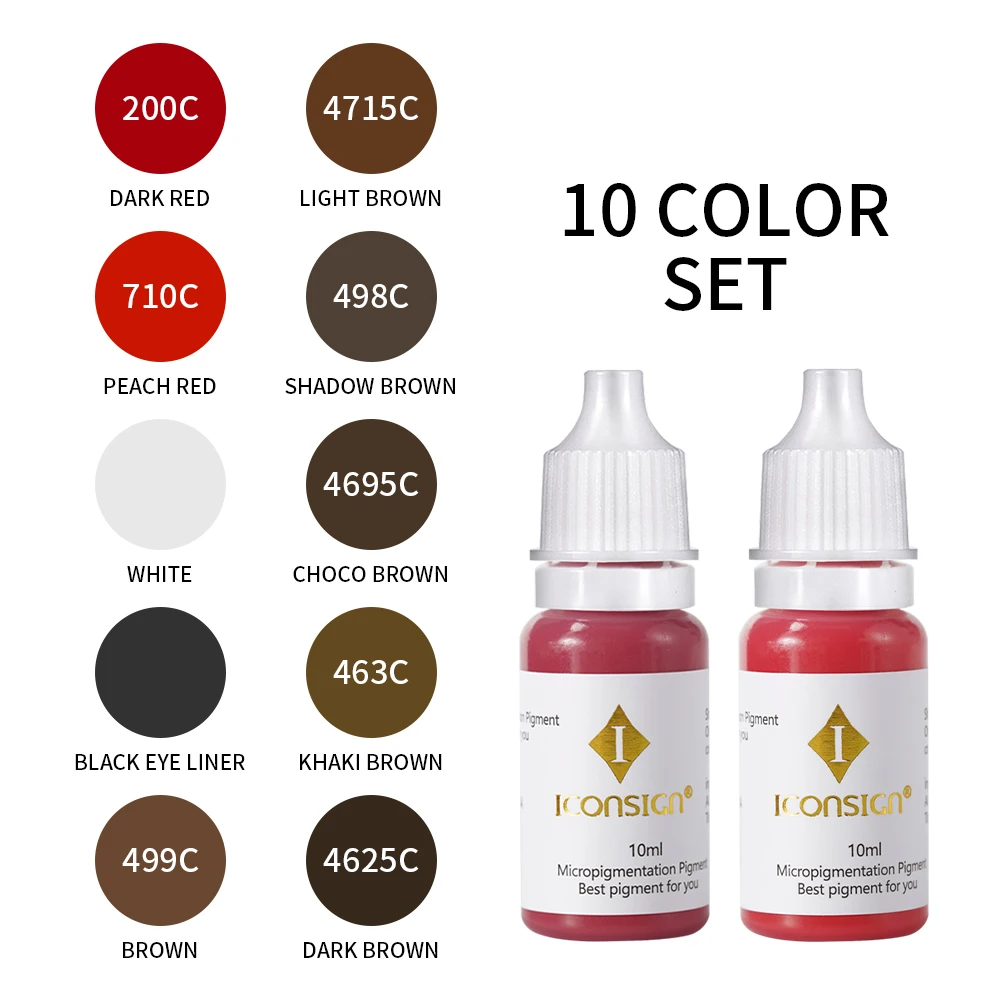 OEM Manufacturer Eyebrow Lips Micropigmentation Semi Cream Pigment Microblading Cosmetic Tattoo Ink Permanent Makeup Pigment