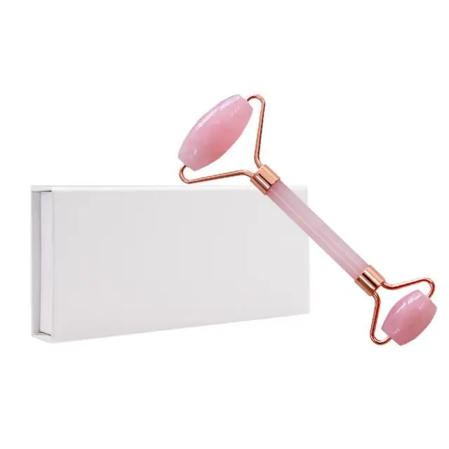 Wholesale high quality facial roller jade roller kit massager rose quartz jade roller for anti-wrinkle dark circles removing 1 b