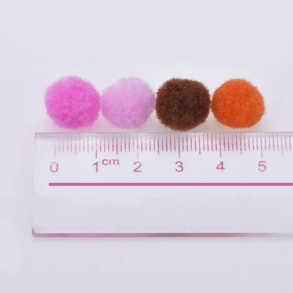 wholesale 500 Pieces 1 Inch Pompon Ball Assorted Color Pompoms Soft Toy Balls for Hobby Supplies and Creative Craft DIY Material