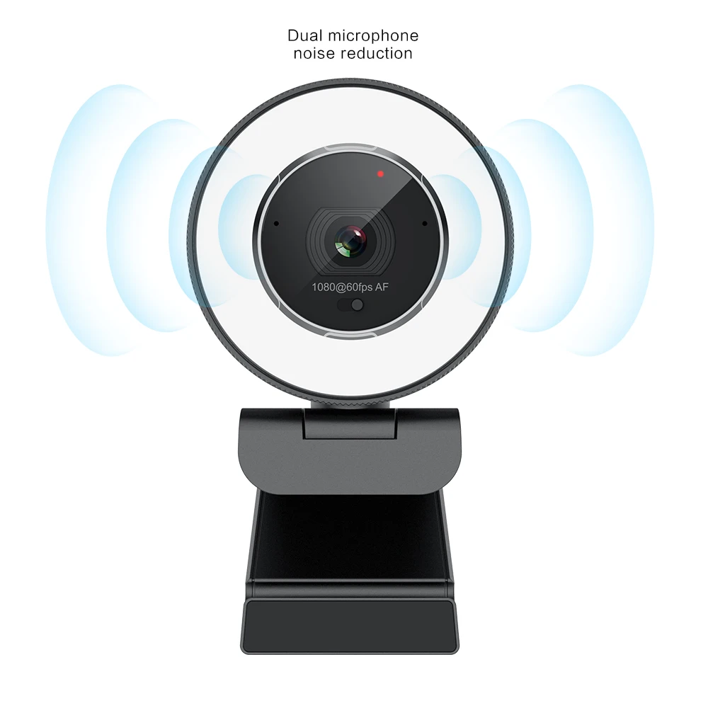 Newest 60FPS Full HD 1080P 720P Camera USB Webcam Built-In Dual Noise Reduction Mics Zoom Adjustment By Remote Control