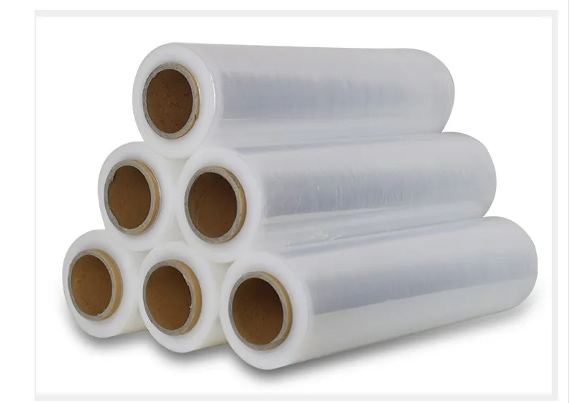 Stretch film 8 rolls pallet hand stretch wrap hand shrink wrap custom size lldpe self adhesive stretch film for pallet carton