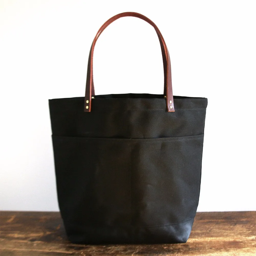 2024 Durable Vintage Waxed Canvas Bag Tote Shoulder Bag