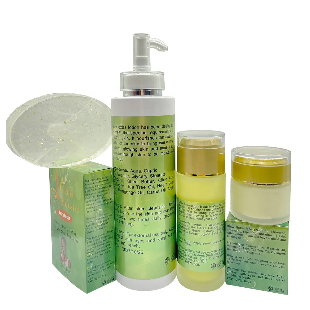 Strong Glowing Nourishing Moisturizing Anti Tache Acne-Reducing Dark Spots Cleaner Body Set Antioxidants Restoring