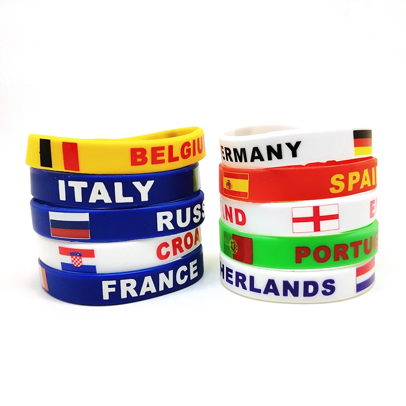 Promotional Wristbands Custom Christian Glow Sticks Personalized Keepsake Memorial Led Bracelet Debossed Silicone Wristband
