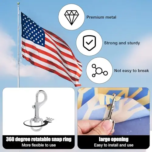 Wholesale Solid Brass Alloy Heavy Duty Metal Swivel Snap Hook For Dog Leash