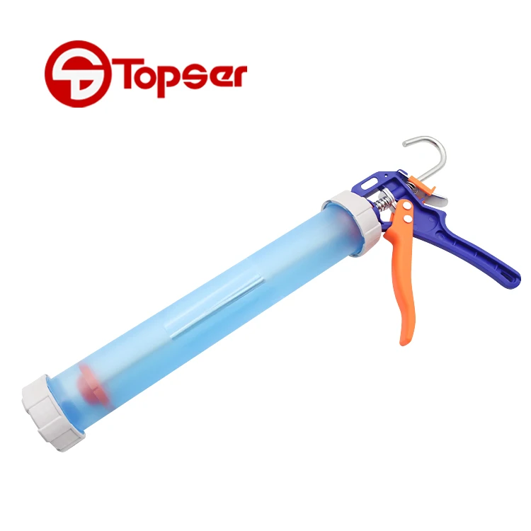 Hand Tool 600ML Polypropylene Double Push Plate Silicone Gun Sausage Caulking Gun