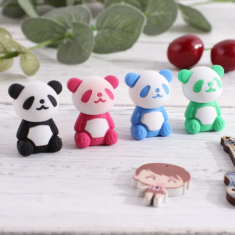 Creative Panda Shape Eraser Primary School Kawaii Stationery