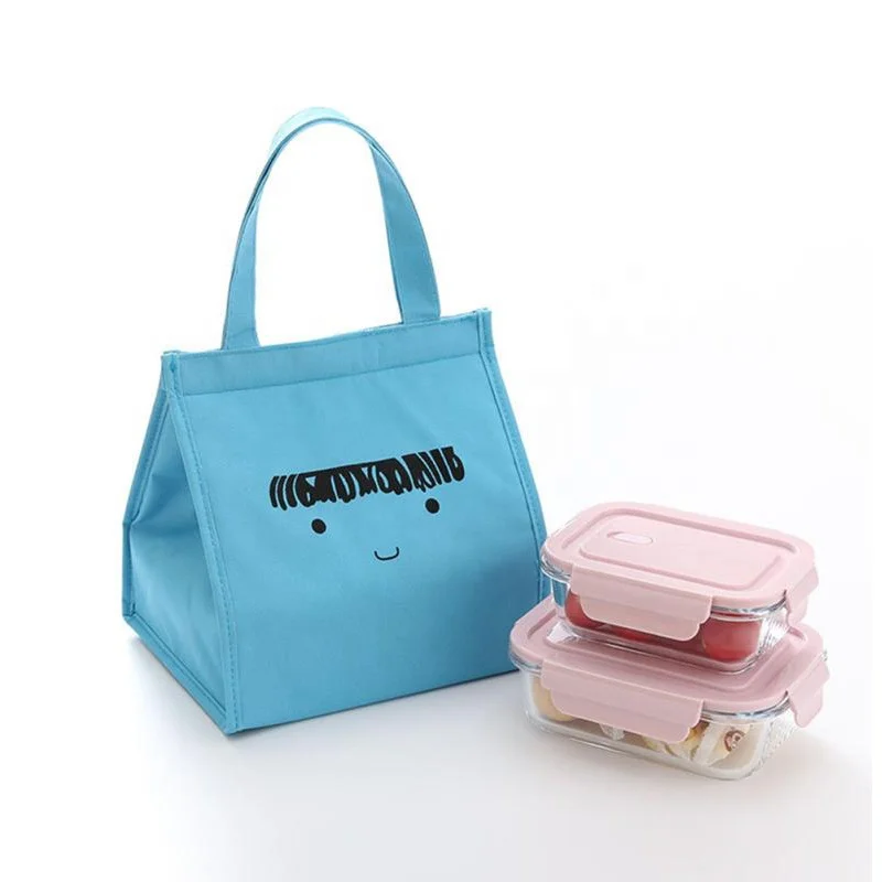 Cute Cartoon Thermal Insulated Student Tote Lunch Pouch