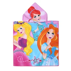 Высокое качество, микрофибра, одежда с принтами для детей; Детское пляжное детское пляжное пончо с капюшоном для детей пляжное полотенце-пончо