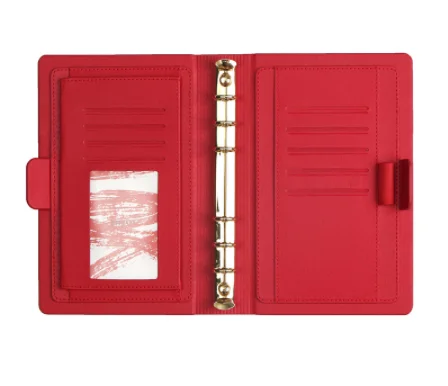 2024 Academic A5 Printed Logo Customized Pu Leather Diary Dot Grid 160Gsm Thicken Paper Loose-Leaf Notebook Buy Online Stationer