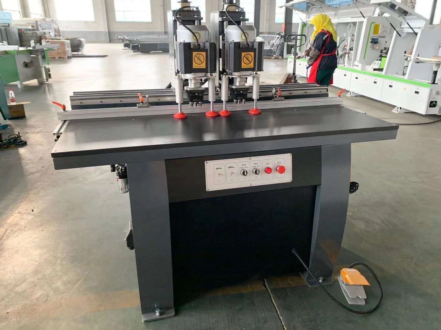 
Precision Woodworking Hinge Line Boring drilling Machine For Wood Door 