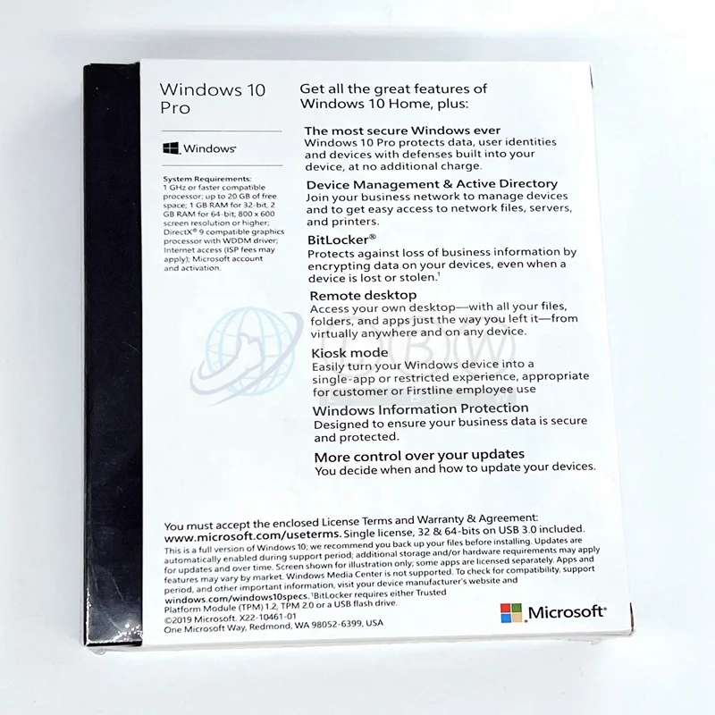 Genuine Hot sell win dows 10 pro usb 100% online activate key cheap sell in bulk retail blue