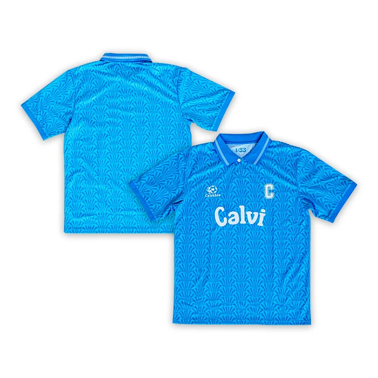 Wholesale Sublimation Football Shirts Sports Jersey Polyester Breathable Quick dry Soccer Polo Shirt