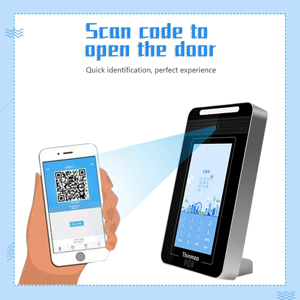  7 Inch touch screen ai dynamic Face Recognition sip ip Video Door Phone apartment door access controller video