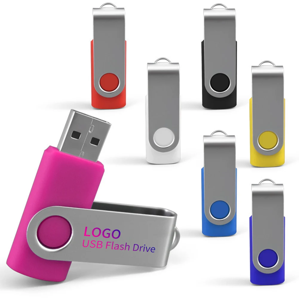 Usb-флешка с логотипом 8 ГБ 16 32 64 128 Usb-2 0 3 цвета
