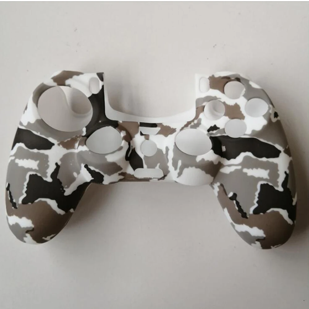 Soft Silicone Rubber Skin Case For PS4 Gamepad Protective Cover For PS4 Pro Slim Controller Camo Style