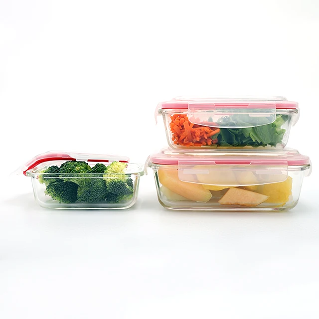 Top Ten Sale 3 Compartment Microwave Food Container Glass Lunch Box China Storage Boxes & Bins Eco-friendly Multifunction Modern