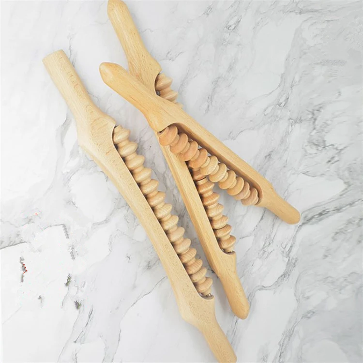43cm/52cm meridian full body relax massage roller holz cellulite,wooden anti cellulite massage roller,belly neck back roller
