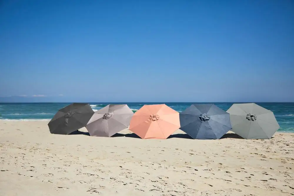 Market umbrella sun AGGER 300cm dark gray