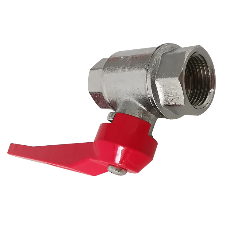 Thread Forged 1/2 stainless steel brass ball valve forged with handle