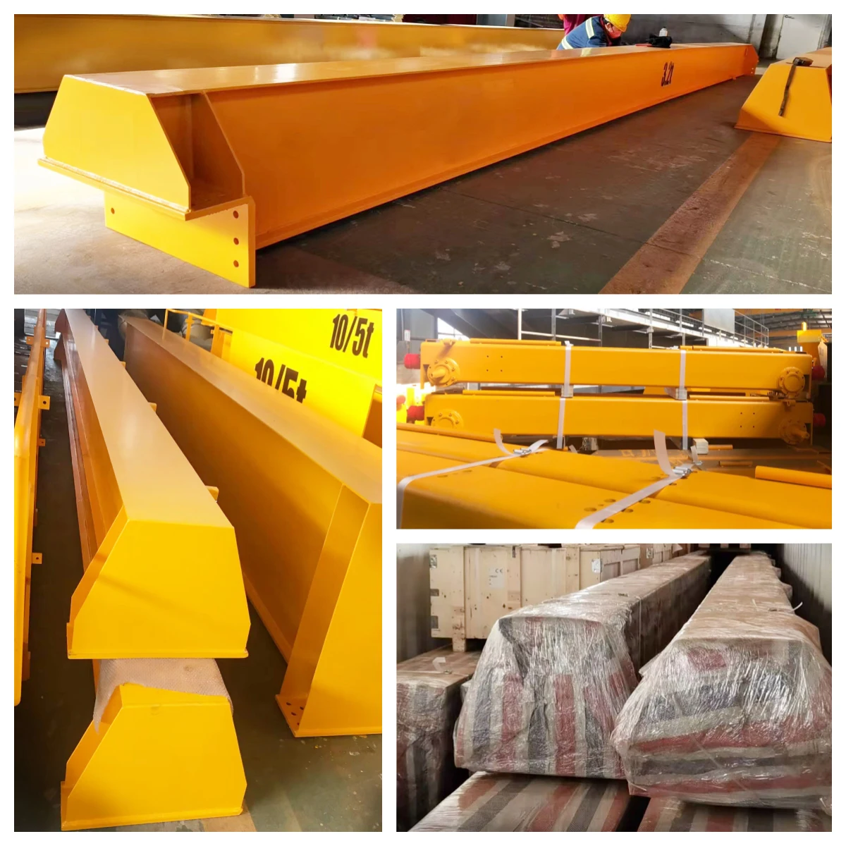 Low Cost Customizable Electric Traveling Hook Single Double Girder Overhead Crane 10 20 30 50 75 100t Capacity For Lifting