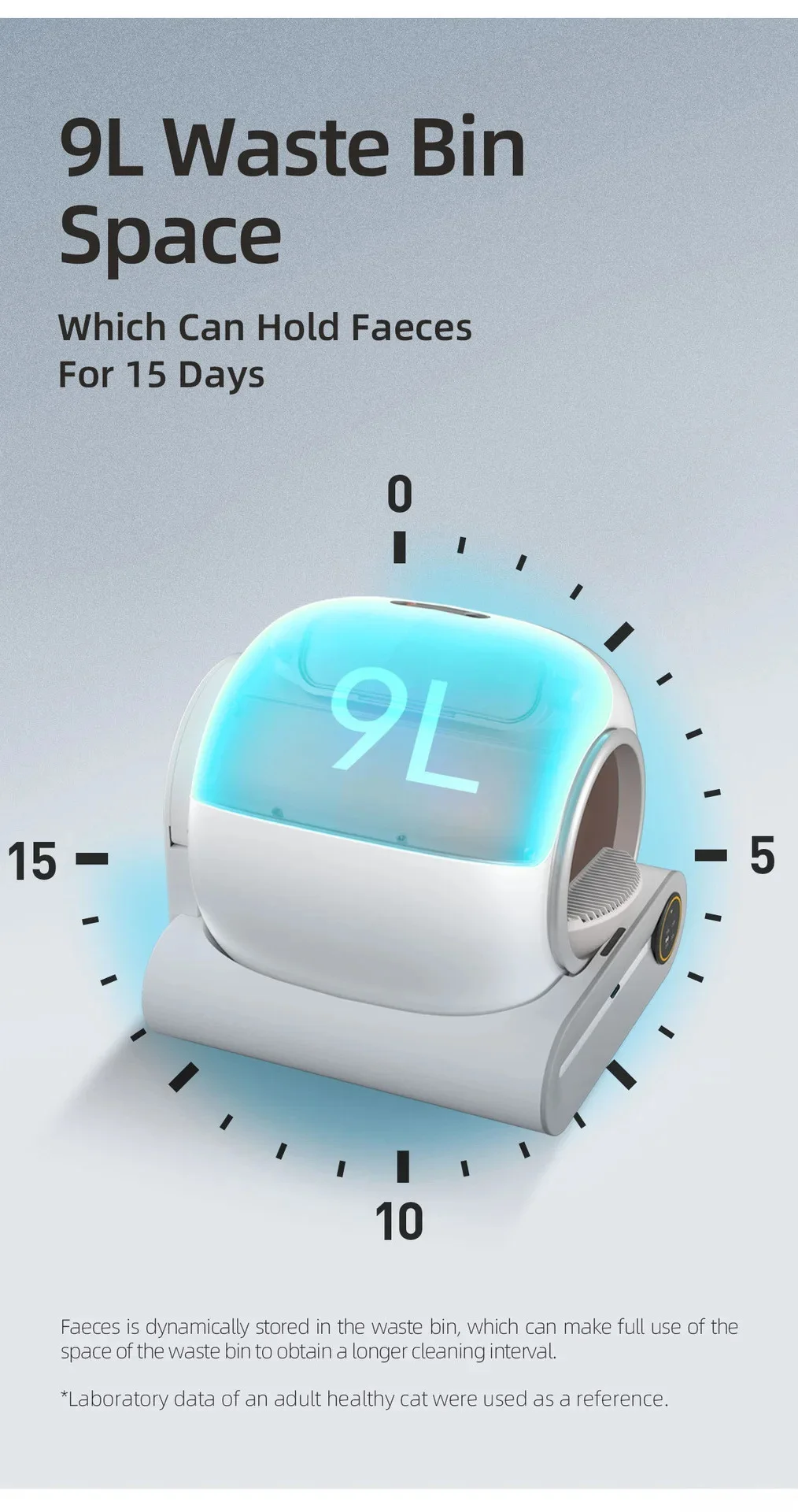 65 L Automatic Cat Box Wit App Remote Control Health Monitor Cat Litter Box Pet Product