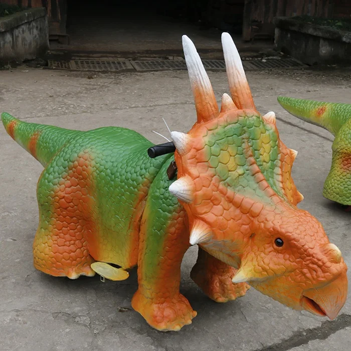 Kids Games Attractive Electric Coin Operated Dinosaur Car