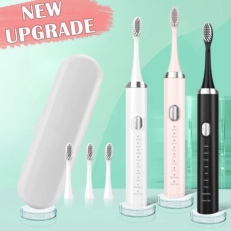 Private Label Teeth Whitening Tooth Brush Intelligent Sonic Electric Toothbrush for Adult