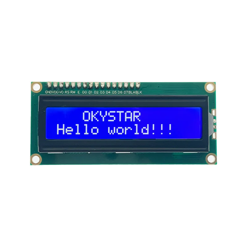 Enhanced Display Experience with LCD1602 HD44780 Character LCD Display Module LCM Blue Backlight 16x2