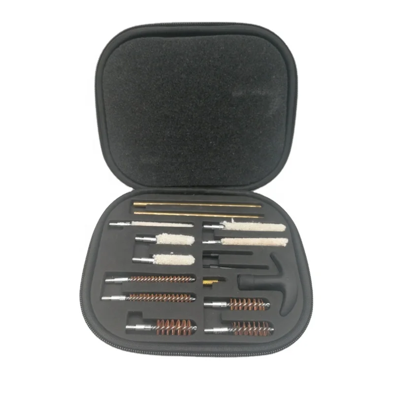 No.1060 Gun Cleaning Kit Compacted Soft Pouch Package  16-Piece .22cal .30cal .357cal .40cal .45cal