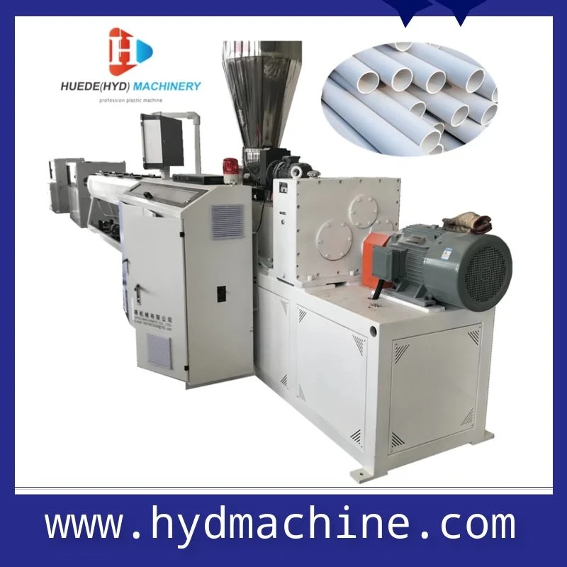 Hot Selling Double Screw Two Cavity Plastic PVC Pipe Extrud Production Line Making Machine