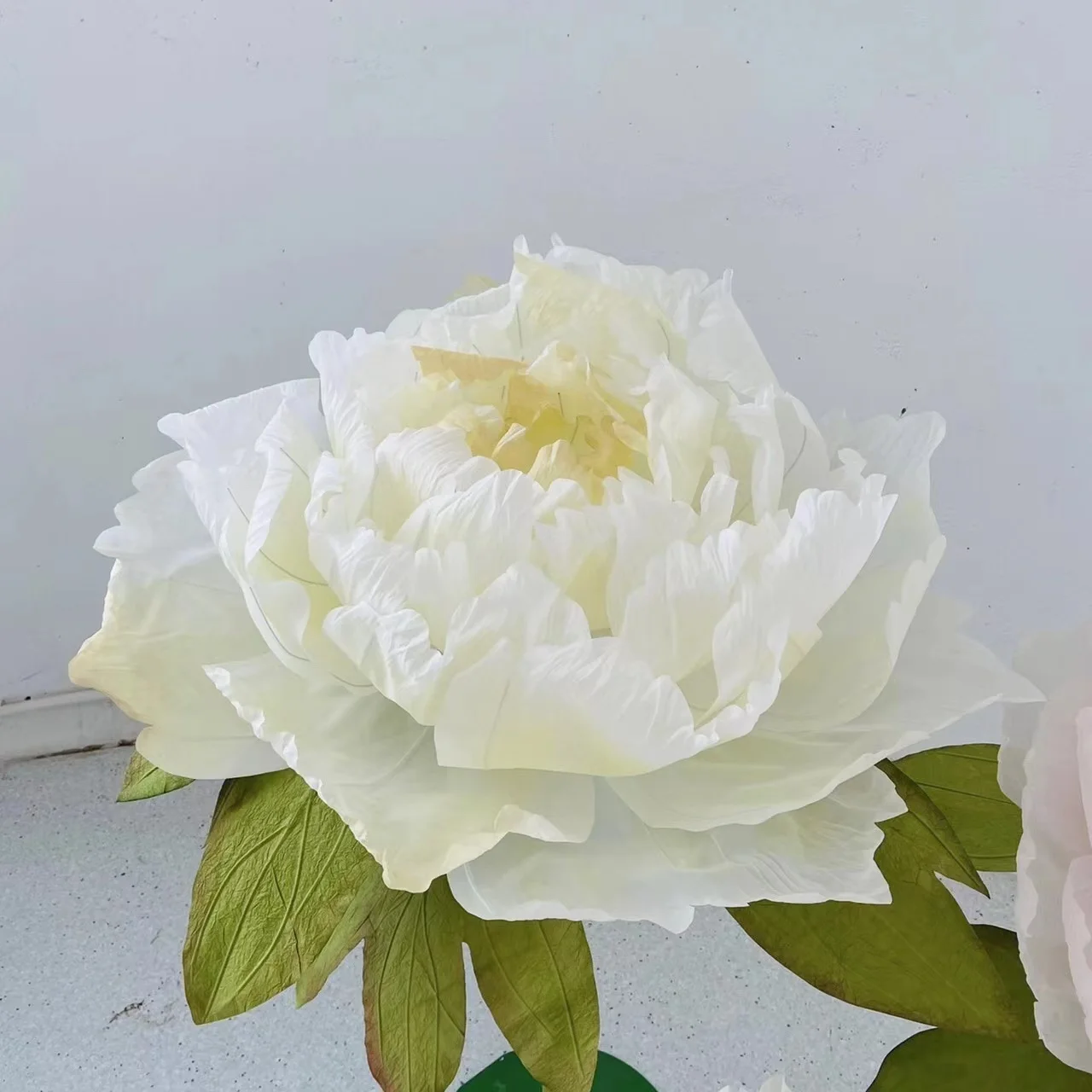 W-197 High quality decorative flowers Silk Artificial Giant Big Peony Flower For Window Dressing Decoration