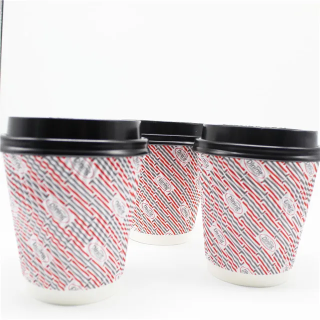 Paper Coffee Cups Double Wall Bio-degradable Hot Drink Paper Cup
