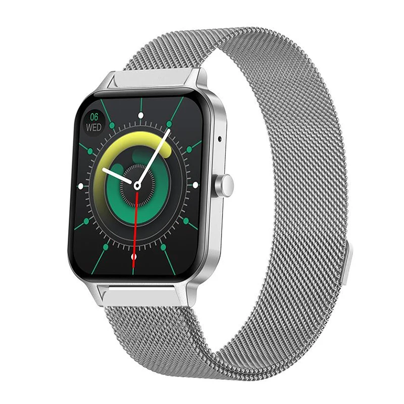 2022 New Listing MX7 Heart Rate Blood Pressure Oxygen Sleep Monitor Square Full Touch Screen Smartwatch