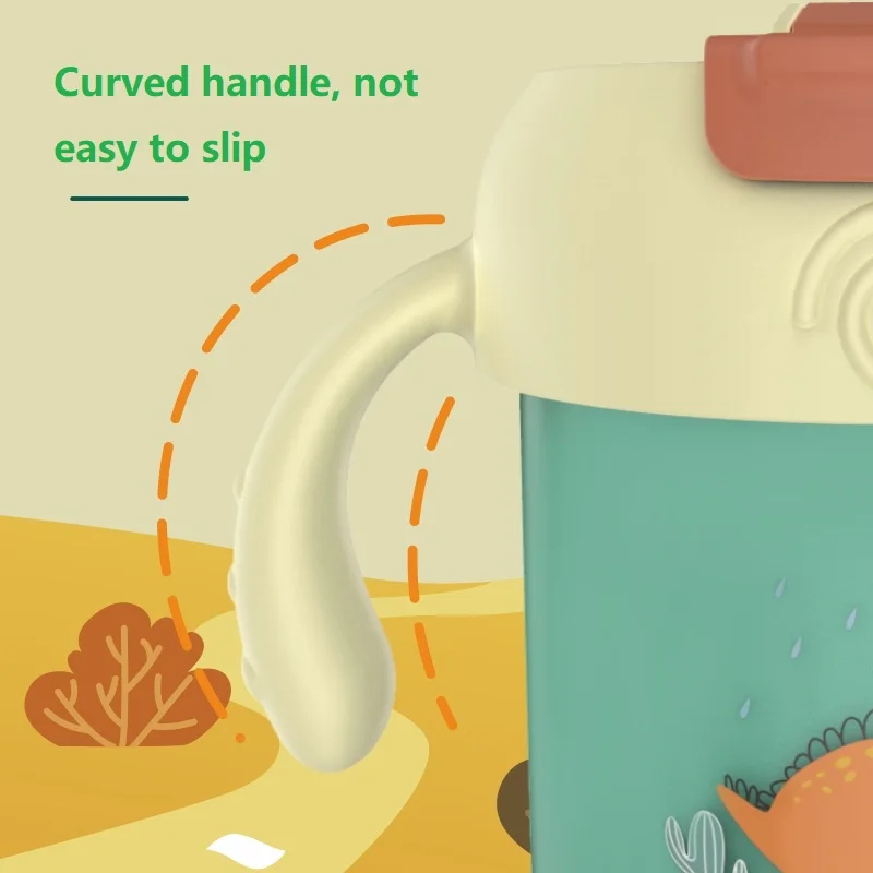 10oz 300ML Leak-proof Baby Bottles 10 Ounce Stainless Steel Vacuum Insulated Kids Straw Bottle