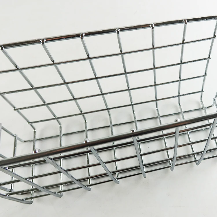 Customized Metal Wire Food Organizer Storage Bin Baskets with Handles for Kitchen Cabinets Pantry Bathroom Laundry Room