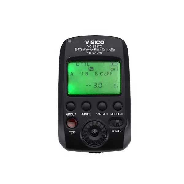 VISICO Wireless TTL HSS 1/8000S Flash Trigger  Remote Controller For Canon Camera DSLR And Studio Flash Speedlite  ETTL ITTL