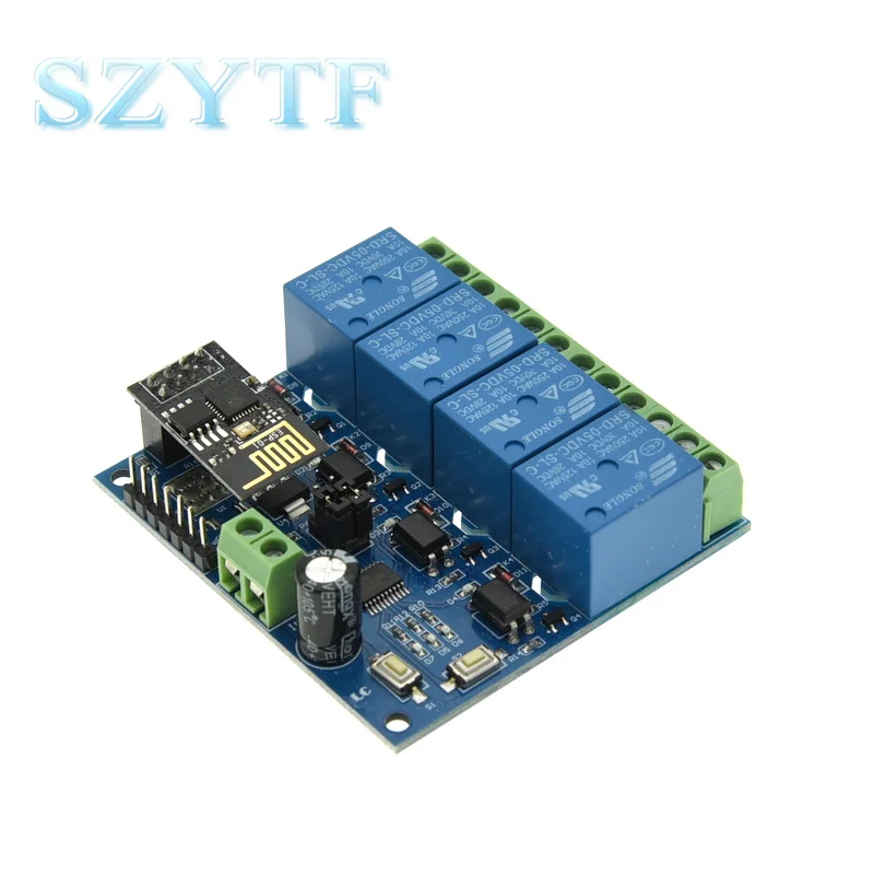 ESP8266 ESP-01 5V  4 Way WiFi Relay Module Things Smart Home Remote Control Switch ESP01 WIFI Wireless Module Phone APP