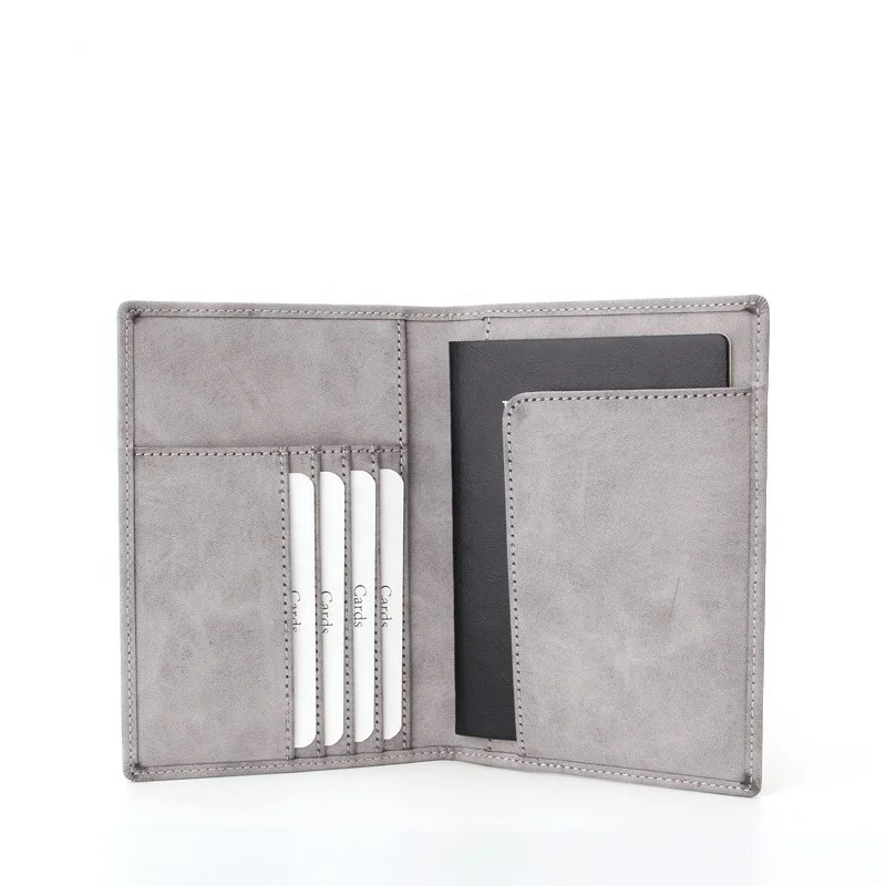 Passport Credit Card Holder Pu Leather RFID Wallet For Men