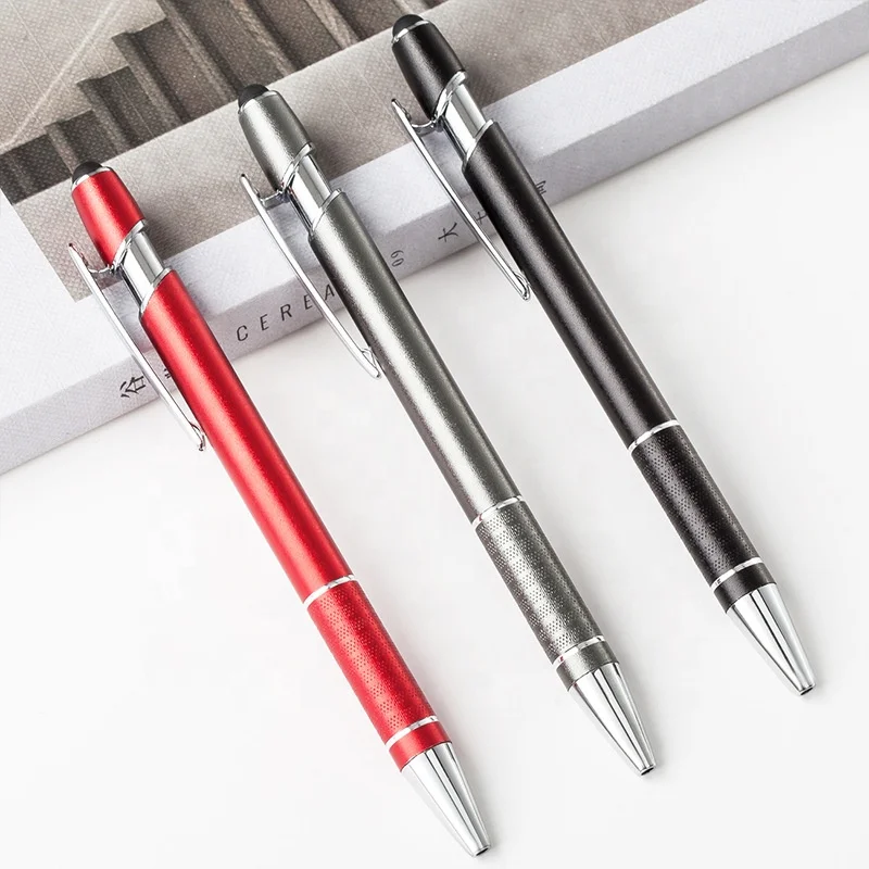 promotional Logo Printed Personalized Advertising Customised Ball Point Aluminum Metal Pen