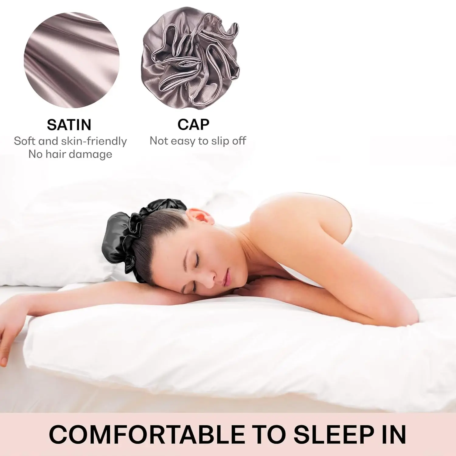 Mauri Portable Heatless Curling Rod Headband Magic No Heat Hair Ribbon Curler Rollers Silk Pink Heatless Hair Curler