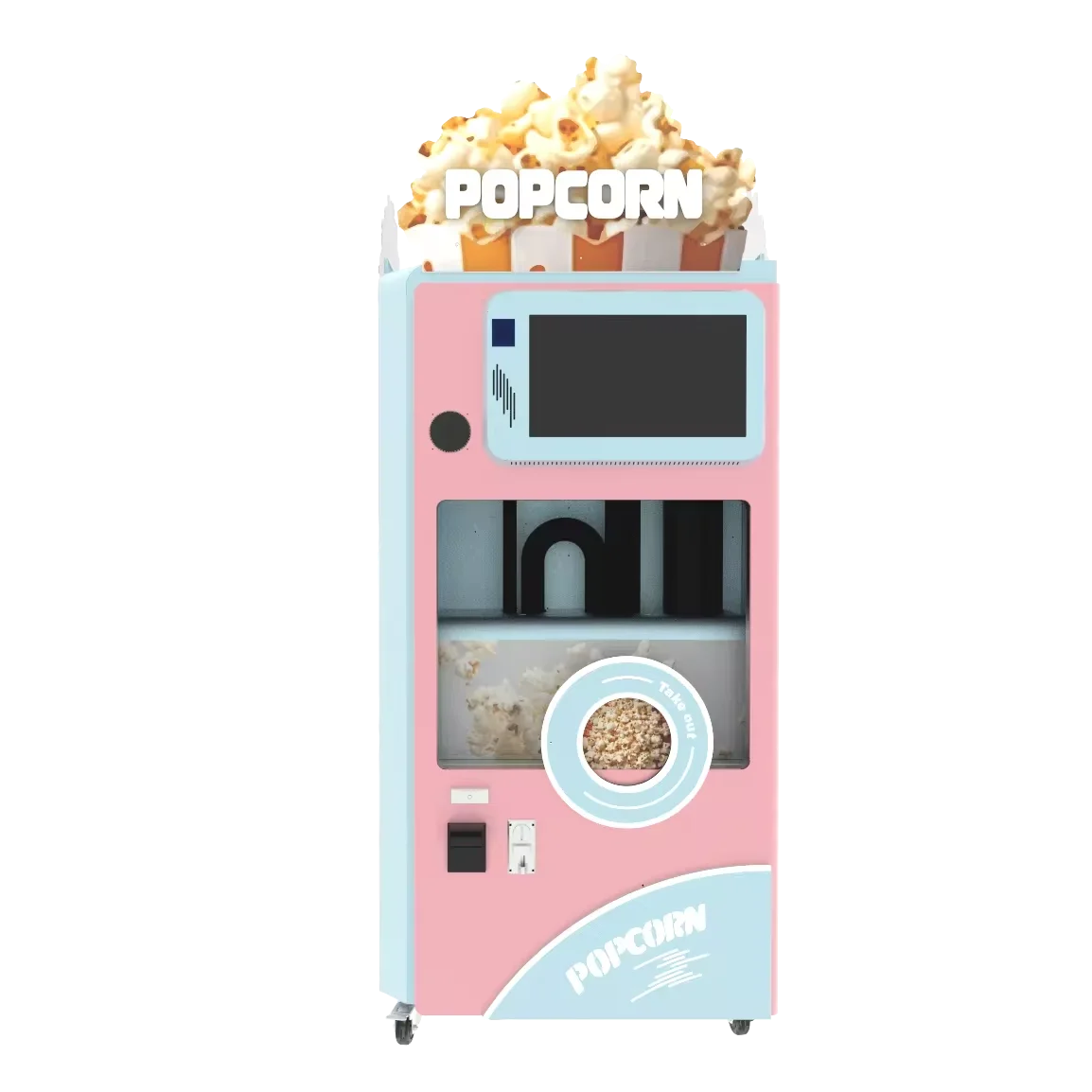 fully automatic  popcorn vending Machine manufacture Automatic Pop Corn Popcorn Vending Machine Mall