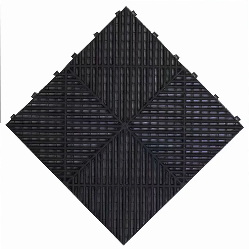Factory Floor Garage interlocking tile Interlocking Plastic Garage Floor for car wash floor tile