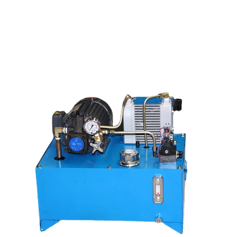 Machine tool chuck hydraulic pump station 7MP low noise assembly small VP vane pump