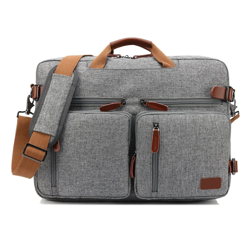 Convertible Backpack Messenger Bag Shoulder Bag Laptop Case  Briefcase Multi-Functional Travel Rucksack Fits 17.3 Inch Laptop